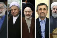 مقایسه میرحسین، هاشمی، خاتمی، احمدی‌نژاد و روحانی