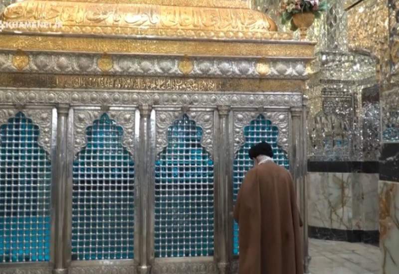 تصاویری از زیارت نوروزی رهبر انقلاب از حرم حضرت عبدالعظیم حسنی(ع)