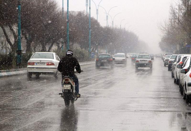 بارش باران و برف و وزش باد در برخی مناطق کشور