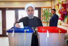 حسن روحانی رأی خود را به صندوق انداخت + عکس