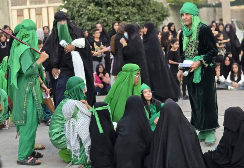 مراسم تعزیه‌خوانی در شهر سوق برگزار شد + فیلم و تصاویر