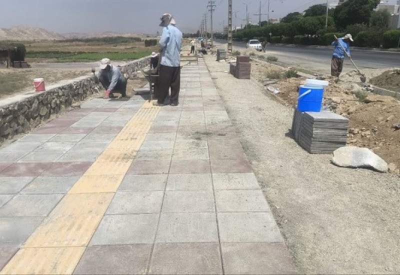 شتاب پروژه پیاده‌روسازی شهرداری دوگنبدان(+تصاویر)  <img src="/images/picture_icon.png" width="11" height="10" border="0" align="top">