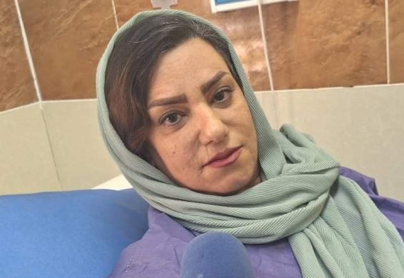 لبخند مادر یاسوجی در بیمارستان بی‌بی حکیمه گچساران