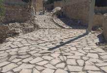 اجرای عملیات سنگ فرش معابر در روستای تاریخی بیشه ای با هدف حفظ بافت سنتی روستا