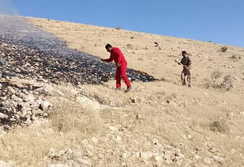 عامل آتش‌سوزی در مراتع حمزه‌خانی کاکان دستگیر شد