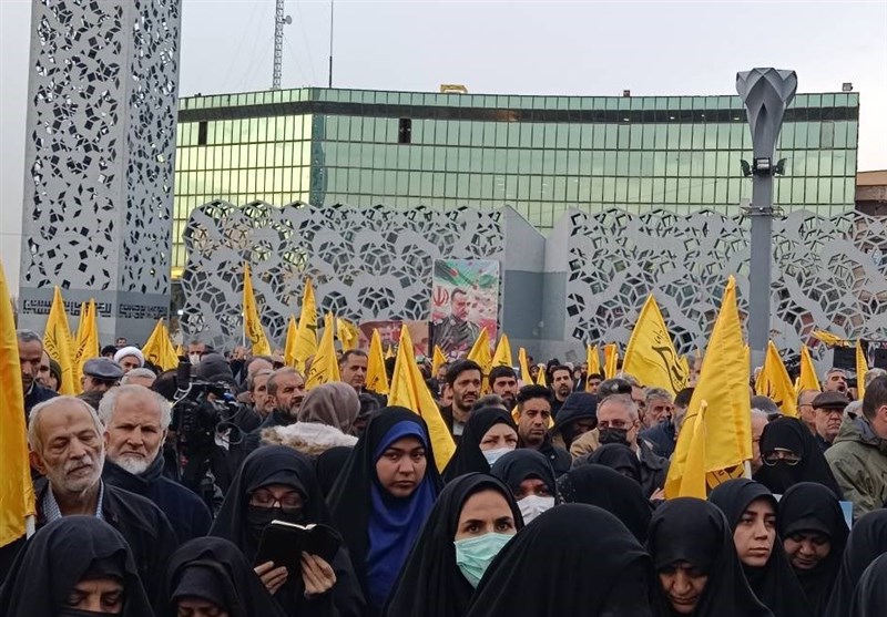 مراسم تشییع پیکر شهید سیدرضی موسوی